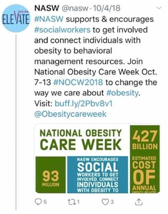 Weight Stigma as a Violation of the NASW Code of Ethics: A Call to ...